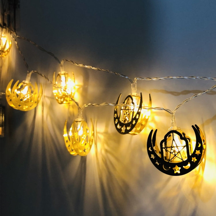 Eid Al-Fitr LED Star and Moon String Lights Ramadan Festival Decoration Lamp
