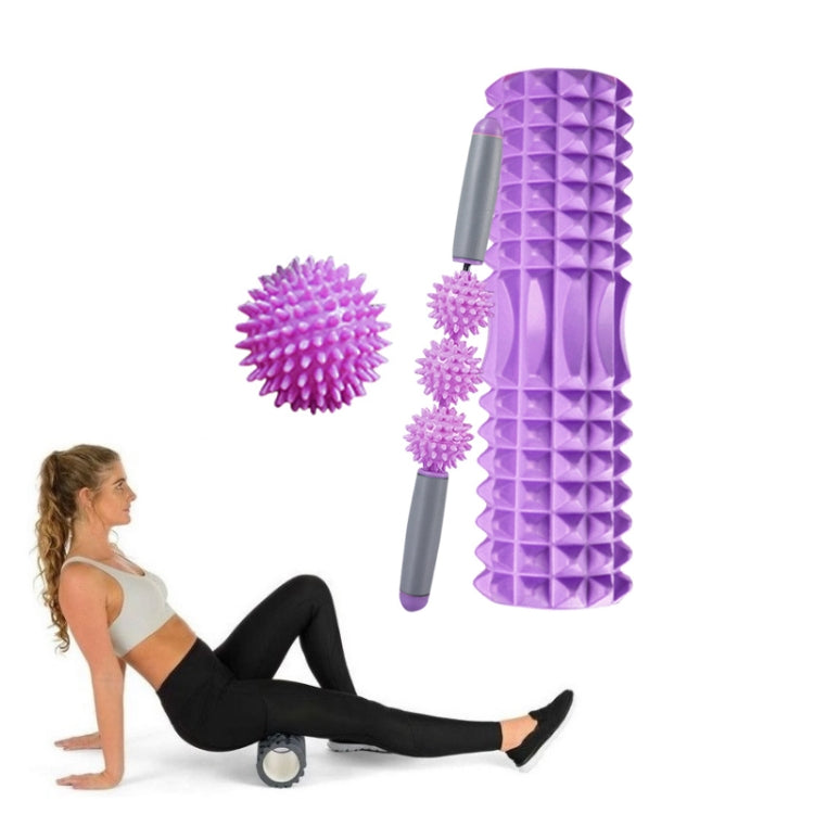 3 in 1 Eva Foam Roller Hollow Muscle Relaxation Roller Yoga Column Set, Length: