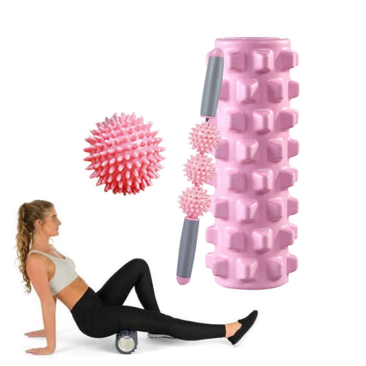 3 in 1 Eva Foam Roller Hollow Muscle Relaxation Roller Yoga Column Set, Length: