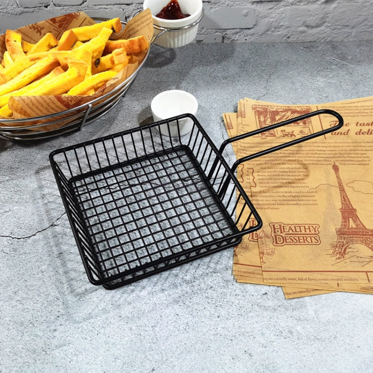 Wrought Iron Fruit Portable Storage Basket Bread French Fries Fried Snacks Portable Basket