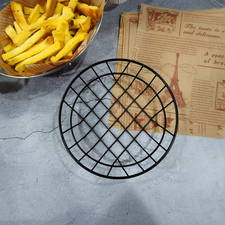 Wrought Iron Fruit Portable Storage Basket Bread French Fries Fried Snacks Portable Basket
