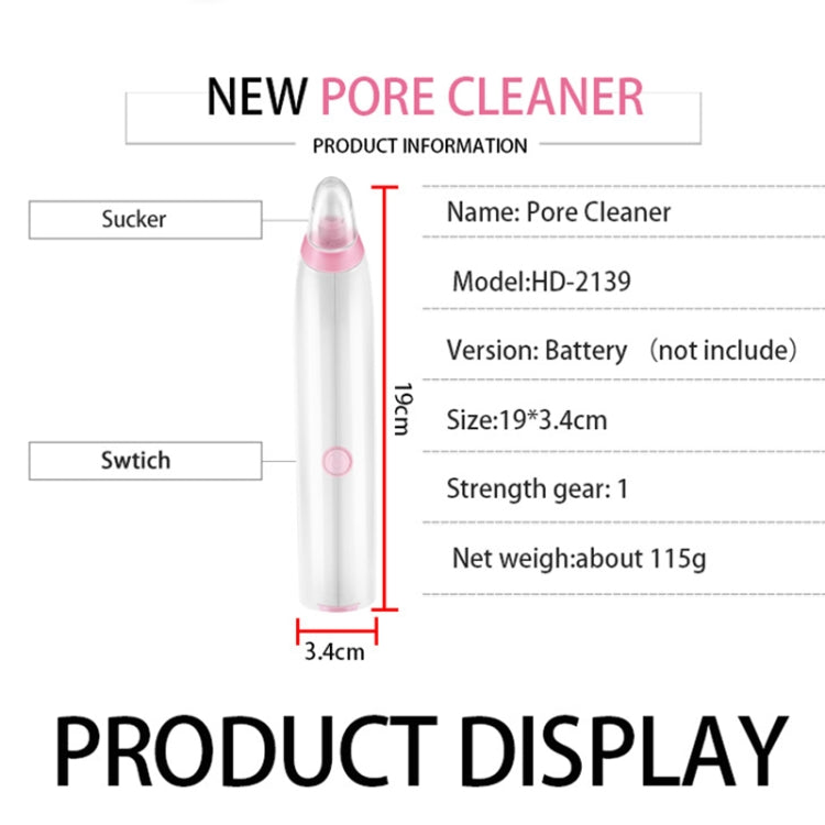 HD-2139 Blackhead Suction Device Pore Cleaner Face Cleaning Beauty Device