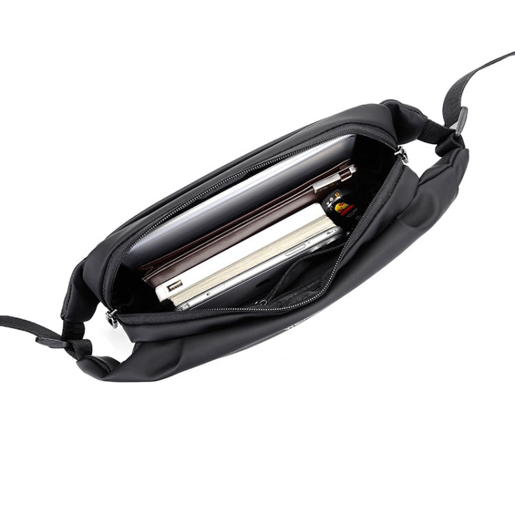 WEIXIER 8641 Men Running Waterproof Waist Bag Multifunctional Chest Bag Sports Leisure One-Shoulder Bag