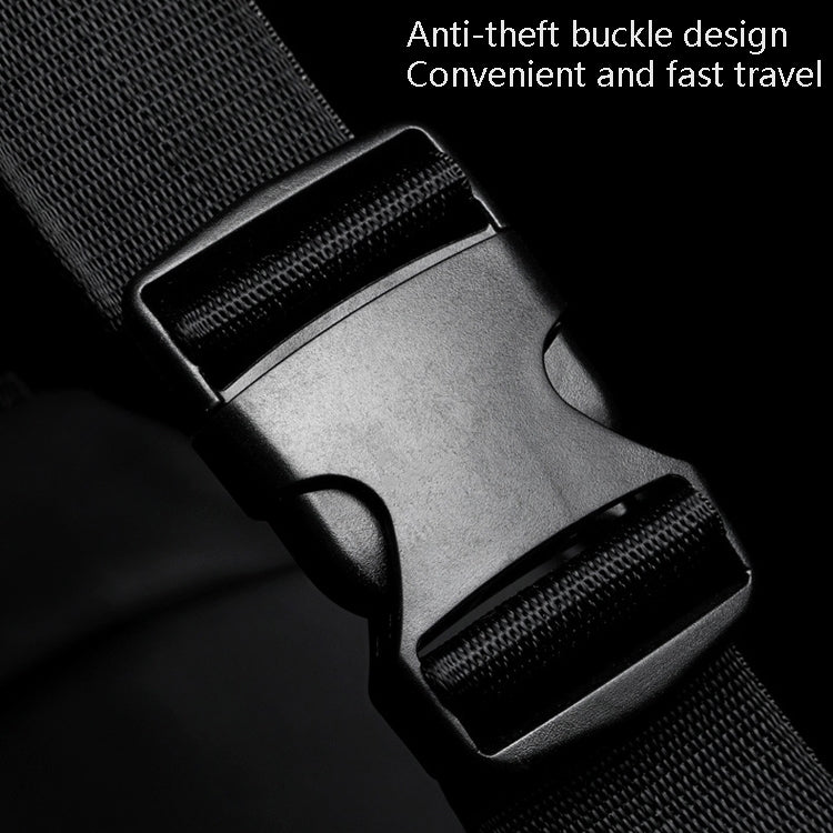 WEIXIER 8641 Men Running Waterproof Waist Bag Multifunctional Chest Bag Sports Leisure One-Shoulder Bag