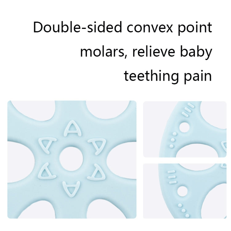 M010093 Silicone Lotus Root Tablets Baby Soothing Teether Children Molars Toys Maternal And Child Supplies, Colour: Beige With Lanyard