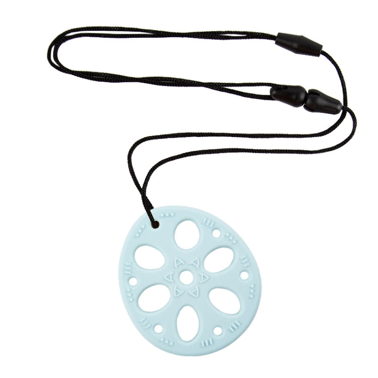 M010093 Silicone Lotus Root Tablets Baby Soothing Teether Children Molars Toys Maternal And Child Supplies, Colour: Beige With Lanyard