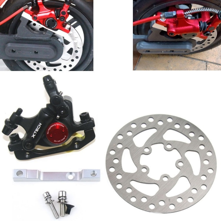 3 in 1 Scooter Modified Hydraulic Brake + 120mm Disc Brake Disc + Modified Seat Set For Xiaomi Mijia M365 Pro