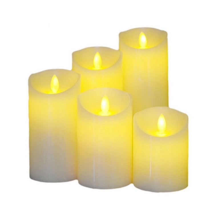 3 PCS LED Electronic Candle Light Birthday Wedding Home Decoration Props Candle Holder, Battery Powered, Size: