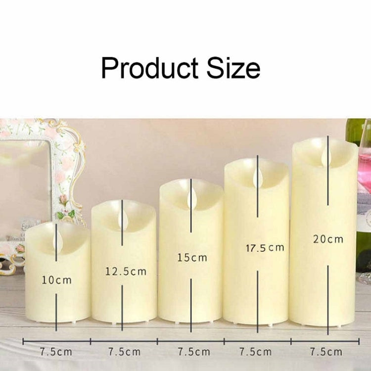 3 PCS LED Electronic Candle Light Birthday Wedding Home Decoration Props Candle Holder, Battery Powered, Size: