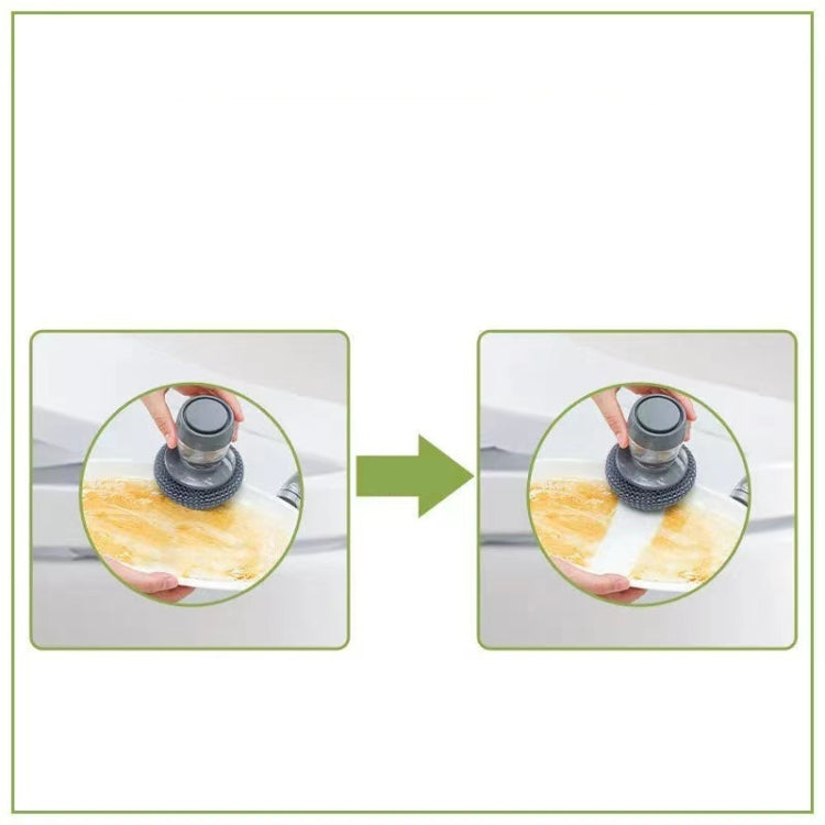 Multifunctional Push-Type Cleaning Brush Kitchen Detergent Automatic Liquid Addition Dishwashing Brush