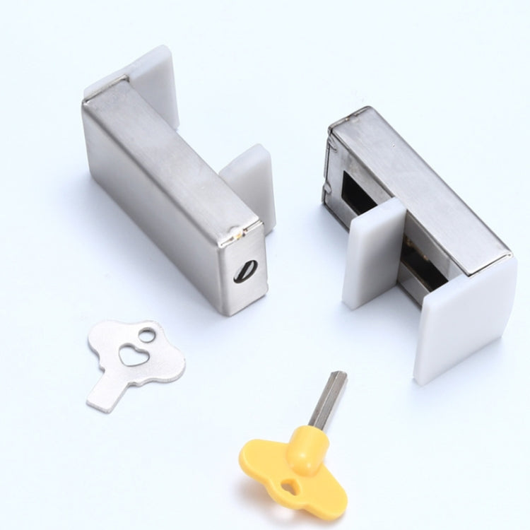 2 PCS Aluminum Screen Window Door Lock Child Protection Safety Lock Anti-theft Stopper