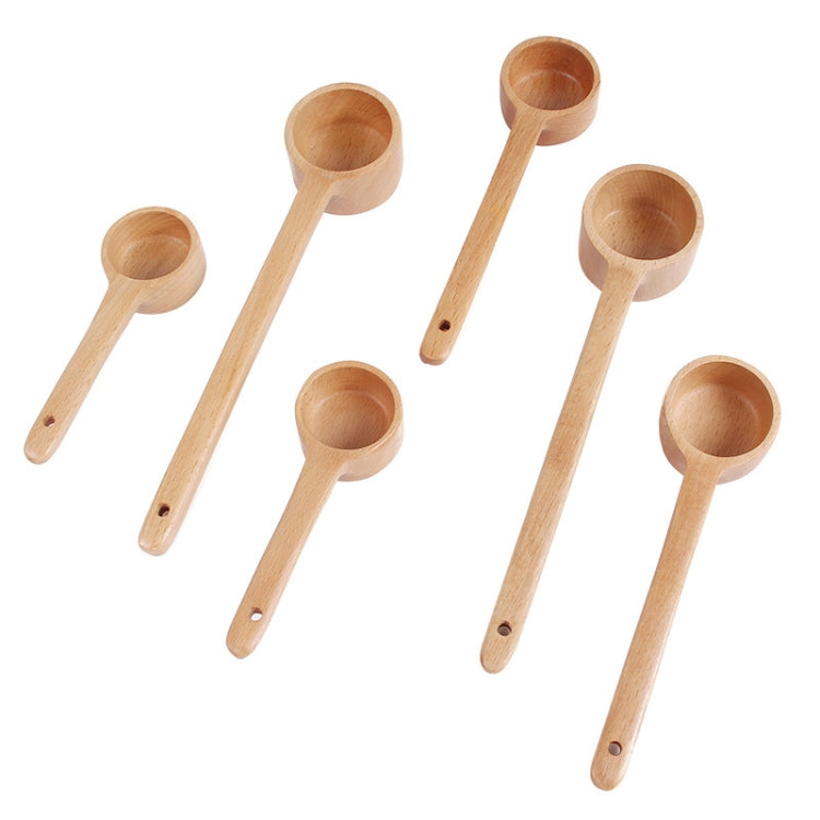 Long-Handled Wooden Spoon Seasoning Spoon Dessert Coffee Milk Tea Spoon