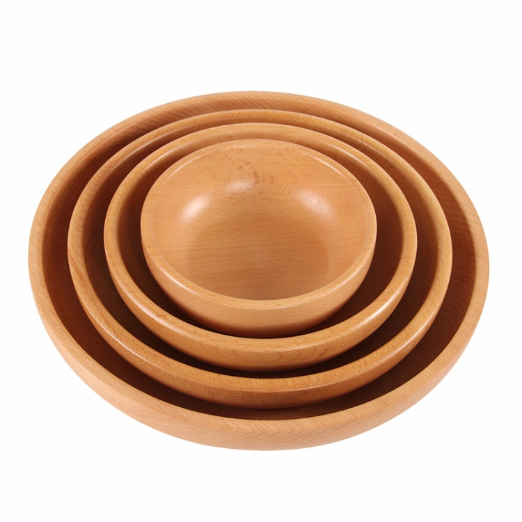 Round Fruit Plate Salad Bowl Thick Wood Dried Fruit Plate Fruit Sushi Plate