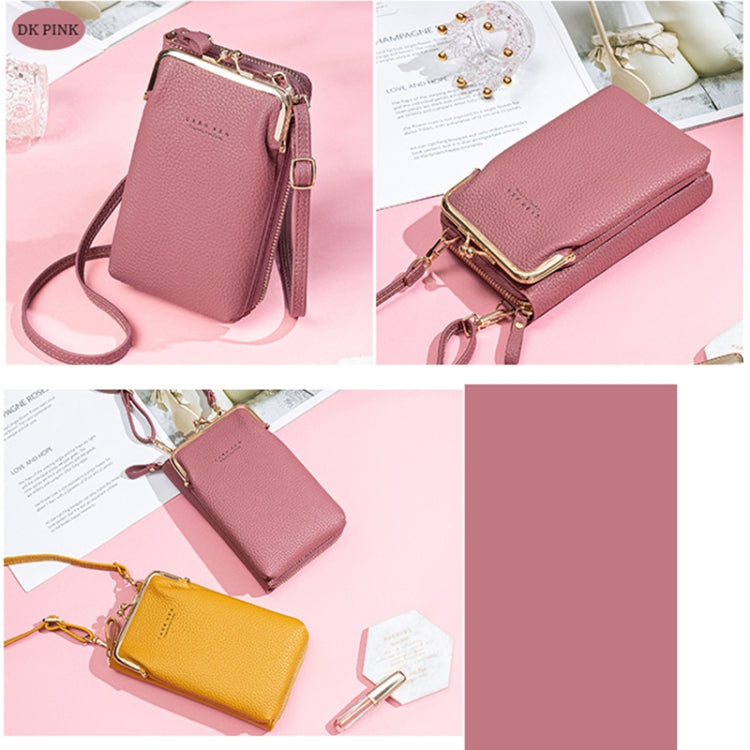 H2107 Ladies Mobile Phone Bag Shoulder Messenger Bag Pebbled Zipper Wallet