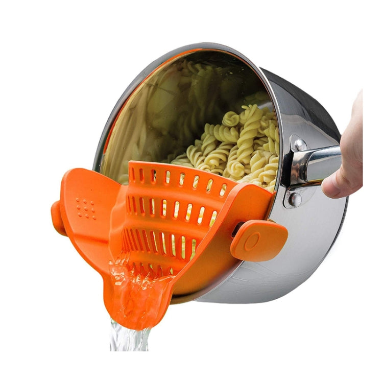 Wide Mouth Silicone Drainer Pot Side Drain To Block Fruit Noodle Strainer