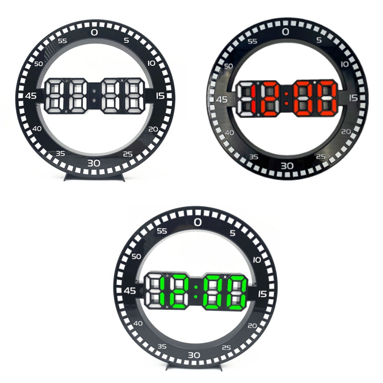 DS-3688L Living Room 3D Wall Clock Big Screen LED Electronic Clock