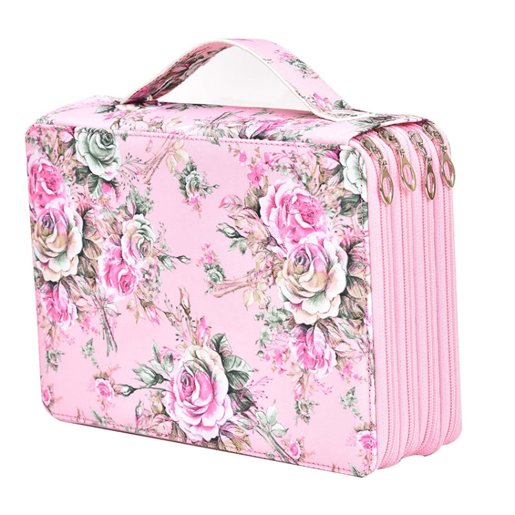 200 Hole Art Painting Pen Storage Bag Large-Capacity Crocodile Pattern PU Pencil Bag