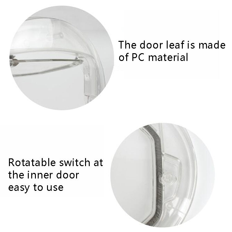 Pet Supplies PC Material Round Glass Door Cat Puppy Door Hole