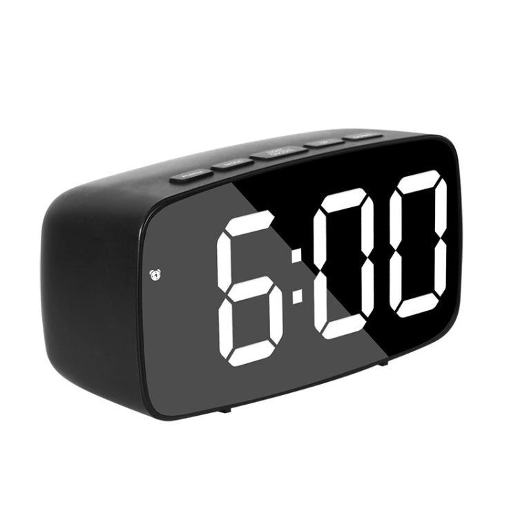 Mirror Bedside Alarm Clock Battery Plug-In Dual-Purpose LED Clock