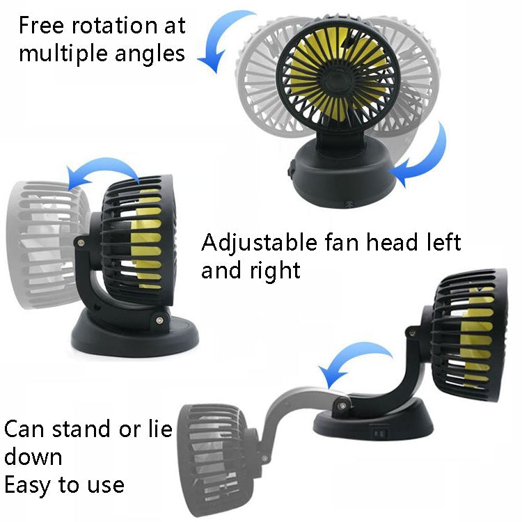 F409 Car Fan General Car Shaking Head Fan