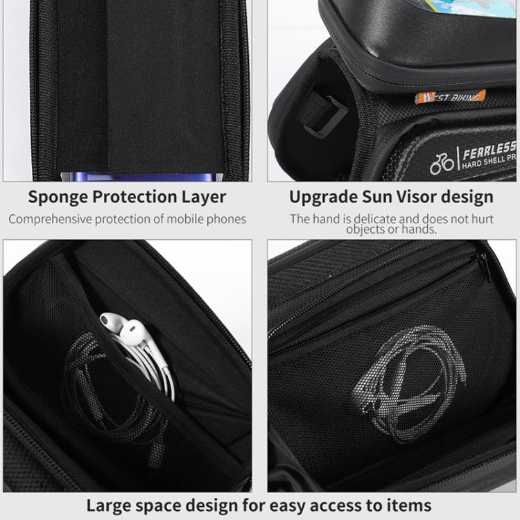 WEST BIKING YP0707256 Hard Shell Mountain Bike Bicycle Front Beam Package Riding Equipment