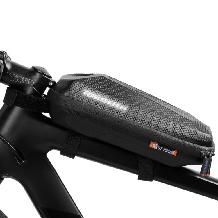 West Biking EVA Hard Shell Bicycle Front Bag Mountain Road Bike Front Beam Bag Riding Equipment