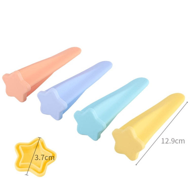 4 in 1 Children Popsicle Mold Set Food Grade Silicone Cream Mold Random Colour Delivery