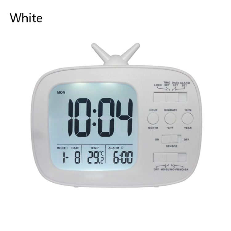 G179 Retro TV Alarm Clock Student Dormitory Bed Electronic Clock