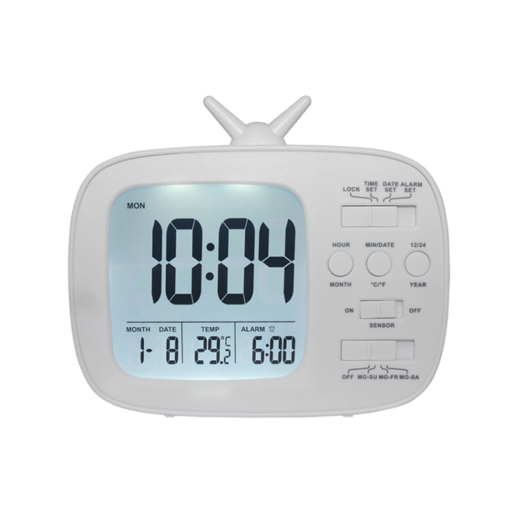 G179 Retro TV Alarm Clock Student Dormitory Bed Electronic Clock