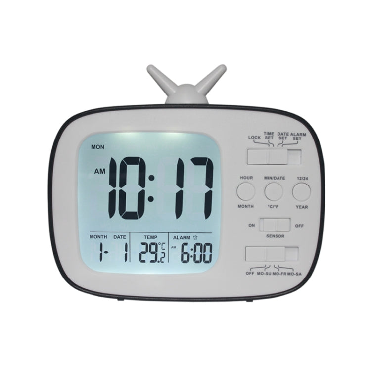 G179 Retro TV Alarm Clock Student Dormitory Bed Electronic Clock