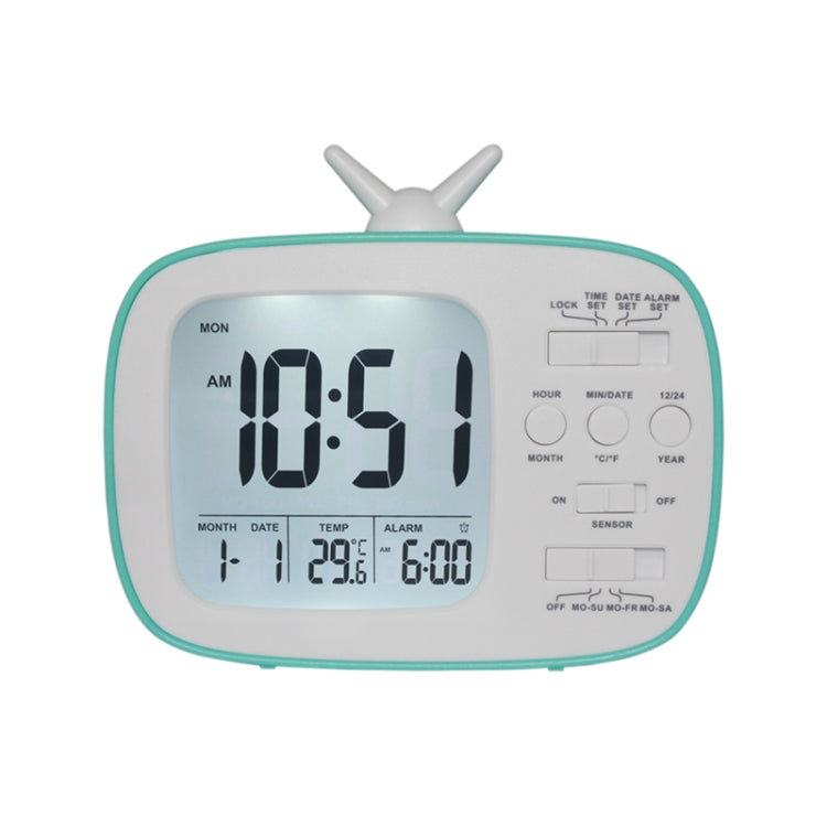 G179 Retro TV Alarm Clock Student Dormitory Bed Electronic Clock