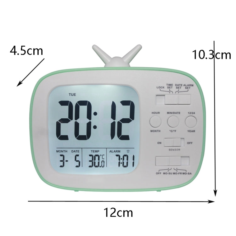 G179 Retro TV Alarm Clock Student Dormitory Bed Electronic Clock