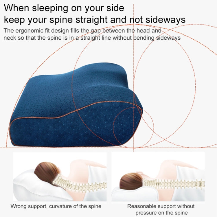 Butterfly Shape Memory Foam Snorked Pillow Slow Rebound Health Care Cervical Pillow