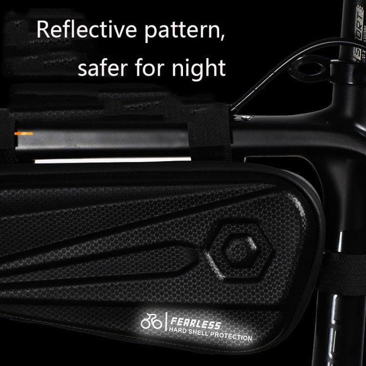 WEST BIKING YP0707257 Bicycle Triangle Bag EVA Hard Shell Bike Bag Mountain Bike Front Beam Bag Riding Equipment