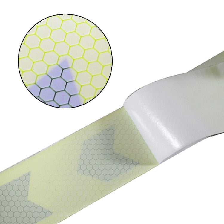 2 PCS Fluorescent Yellow Black Arrow Truck Sign Sticker Corridor Reflective Floor Stickers