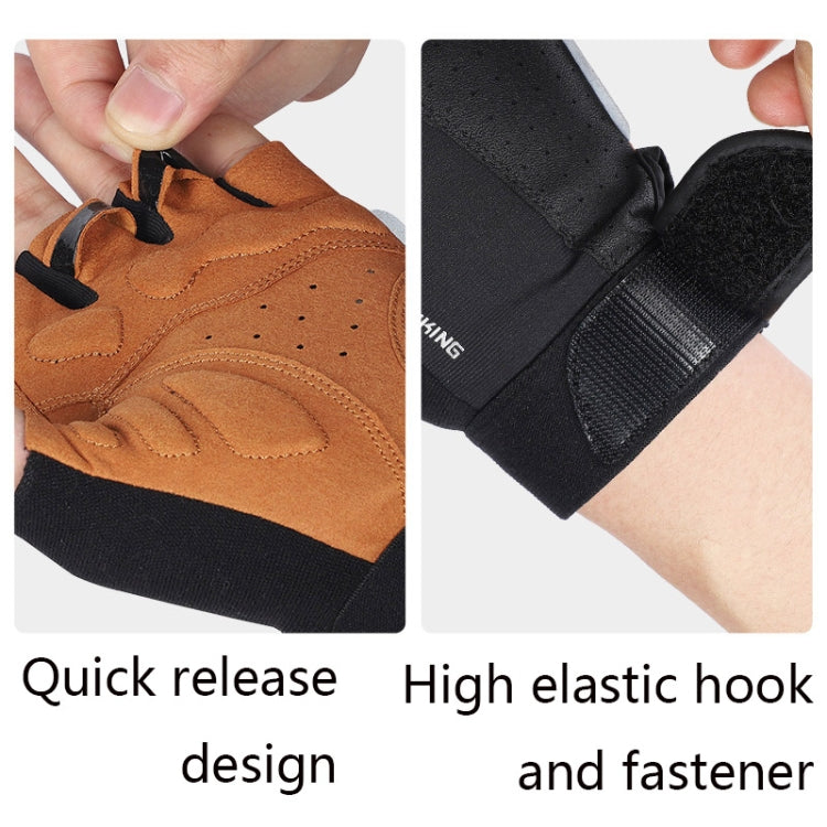 WEST BIKING YP0211196 Half-Finger Shock-Absorbing Anti-Skid Motorcycle Bike Gloves Riding Equipment