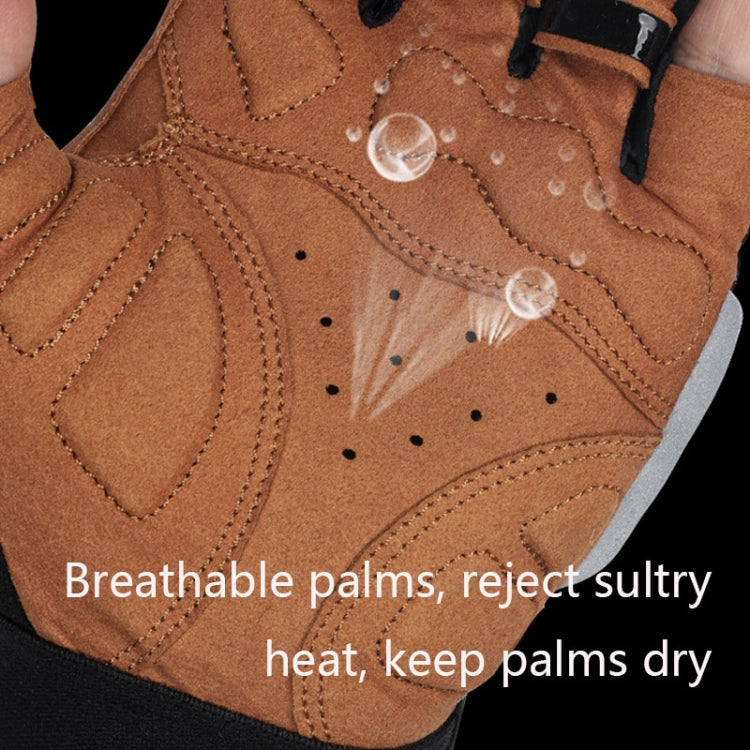 WEST BIKING YP0211196 Half-Finger Shock-Absorbing Anti-Skid Motorcycle Bike Gloves Riding Equipment