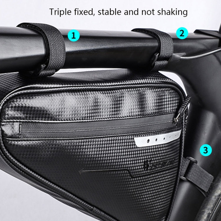 WEST BIKING Bicycle Large-Capacity Triangle Bag Waterproof Beam Bag Riding Equipment