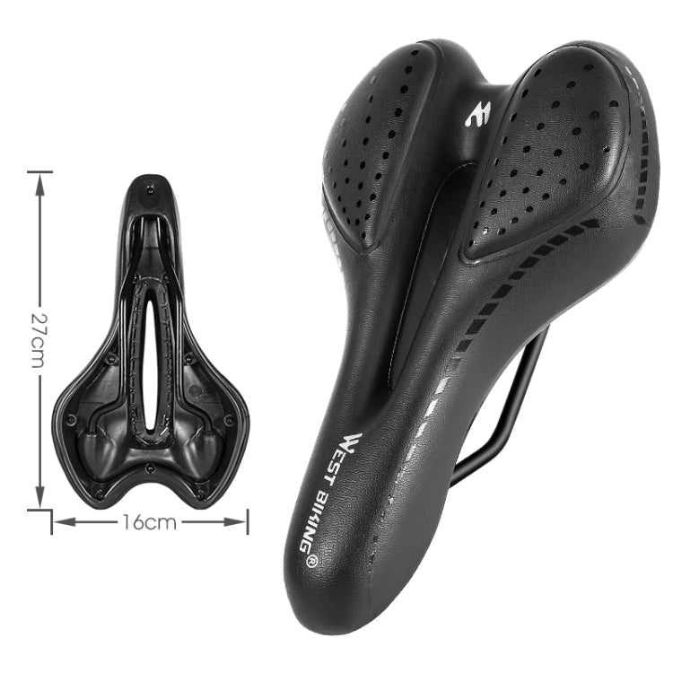 WEST BIKING YP0801086 Silicone Thickened Soft And Comfortable Bicycle Seat
