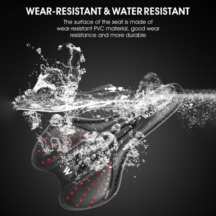 WEST BIKING YP0801086 Silicone Thickened Soft And Comfortable Bicycle Seat