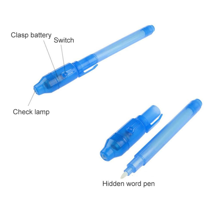 10 PCS Creative Magic UV Light Invisible Ink Pen Marker Pen