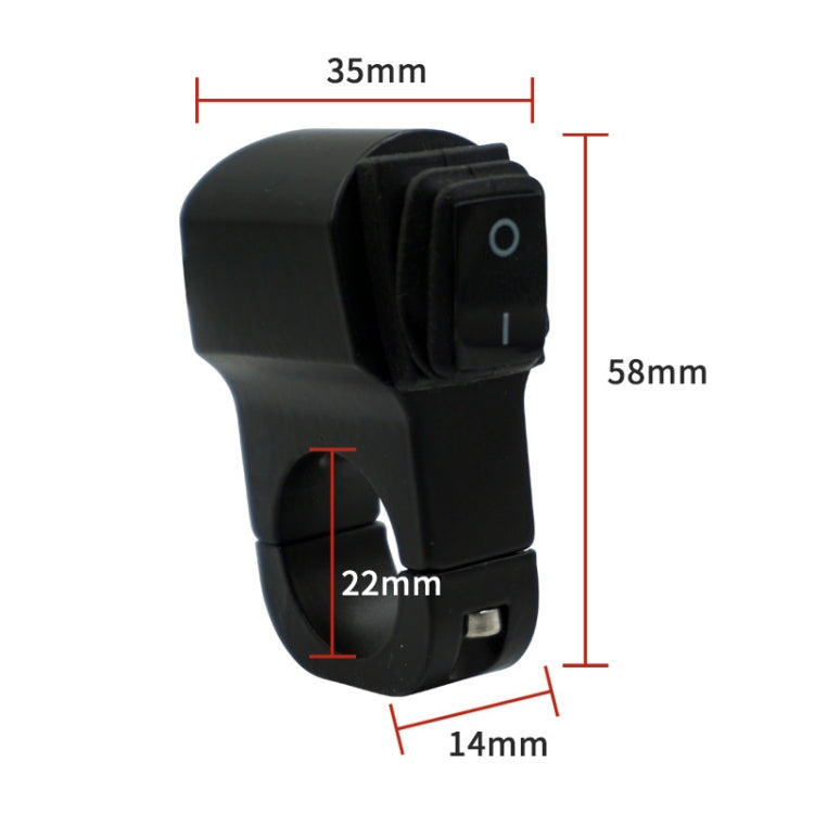 Motorcycle Aluminum Alloy Waterproof Headlight Switch Modification Breakdown Switch
