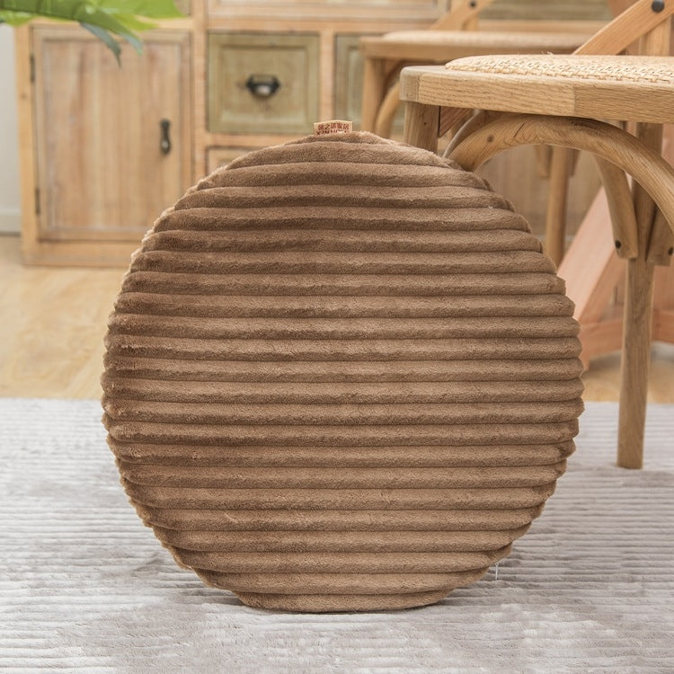 Flannel Round Cushion Dust Cover, Size: 40x40cm