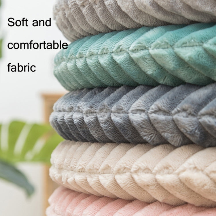 Flannel Round Cushion Dust Cover, Size: 40x40cm