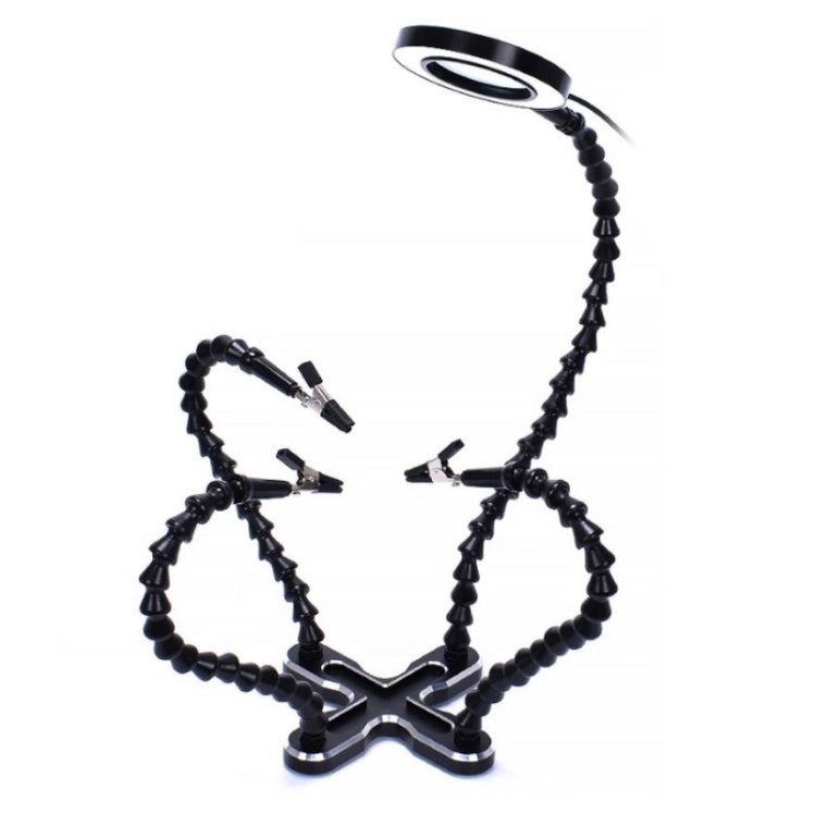 Aluminum Alloy 4-Claw Aircraft Model Universal Arm With Light & Welding Station