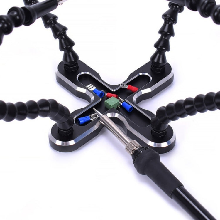 Aluminum Alloy 4-Claw Aircraft Model Universal Arm With Light & Welding Station