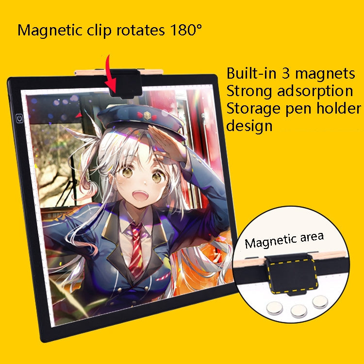A3-D36 Magnetic Absolute LED Copy Station Soft Eye Protection Edging Calligraphy Copy Of The Painting Plate