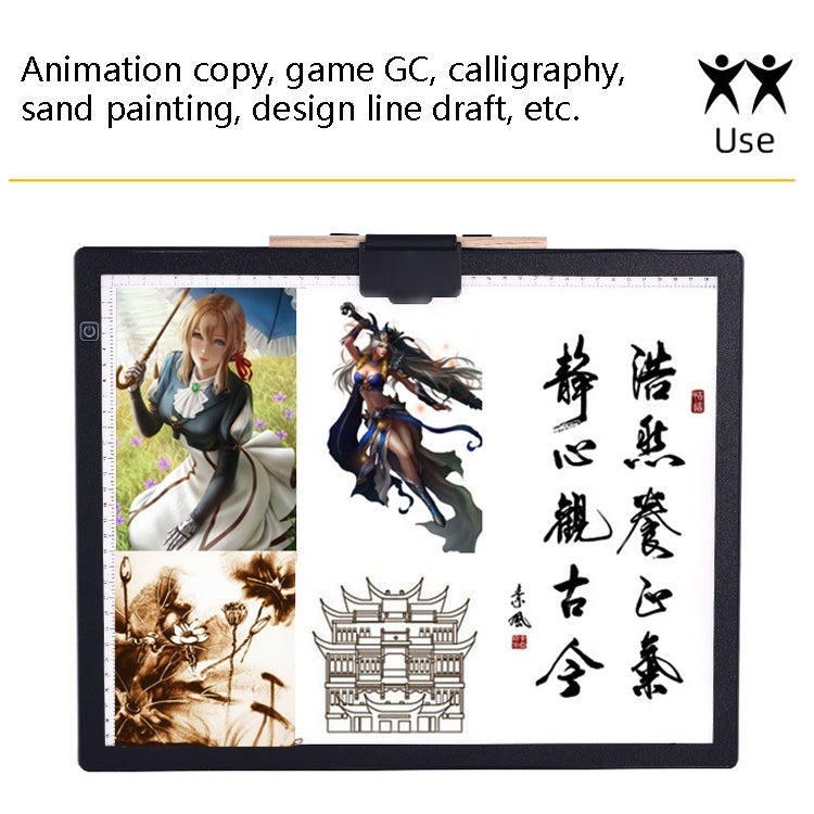 A3-D36 Magnetic Absolute LED Copy Station Soft Eye Protection Edging Calligraphy Copy Of The Painting Plate