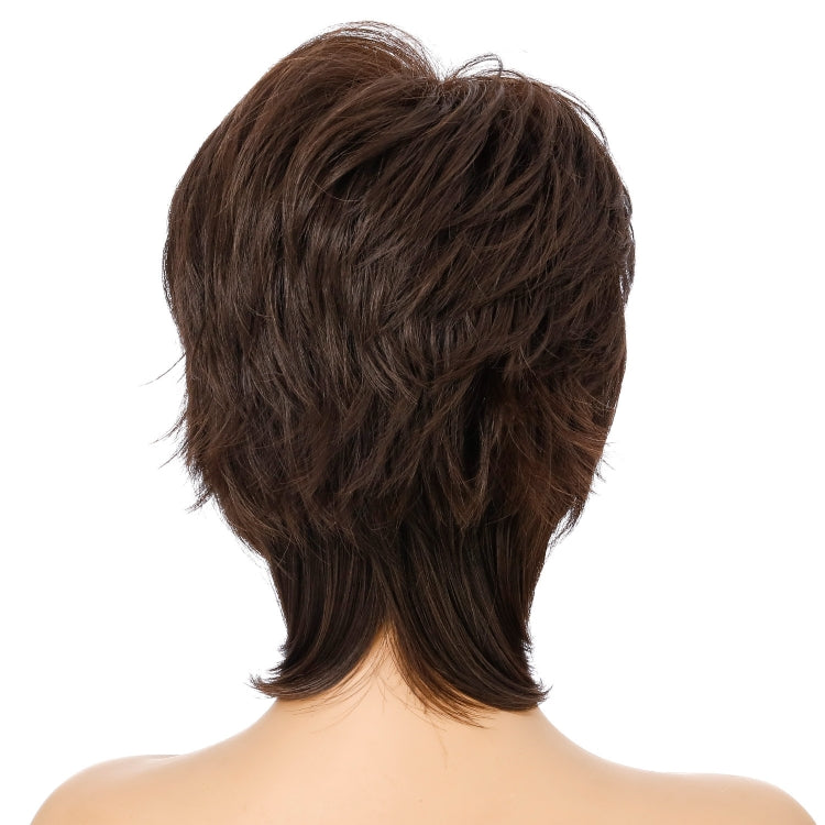 Women Short Hair Wig Full Bangs Chemical Fiber Hair Cover