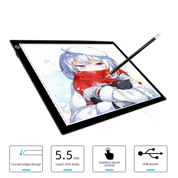 Copy Station Anime Drain Station LED Copy Board With Magnetic Suction Light Board Drawing Plate With USB Cable